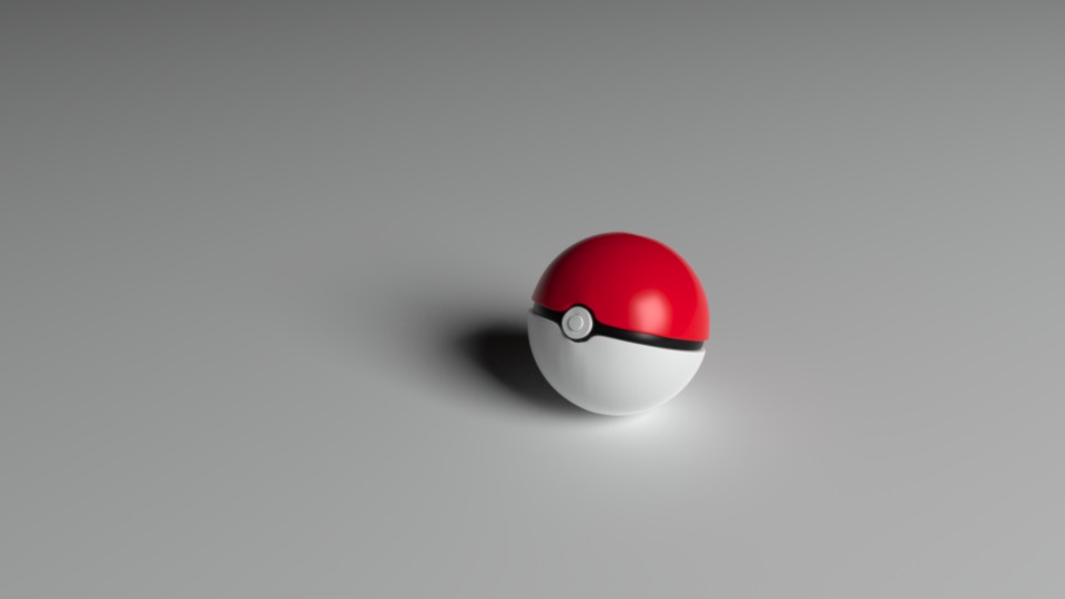 Pokeball (LuxRender Ready) preview image 1